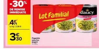Carrefour Market Flageolets Extra Fins D'aucy offre