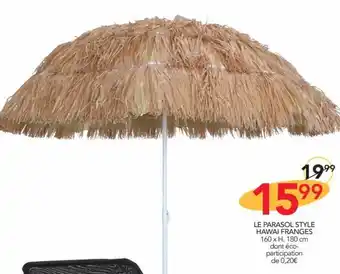 Stokomani LE PARASOL STYLE HAWAI FRANGES 160 x H. 180 cm offre