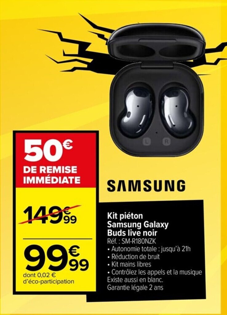 Galaxy buds best sale live carrefour