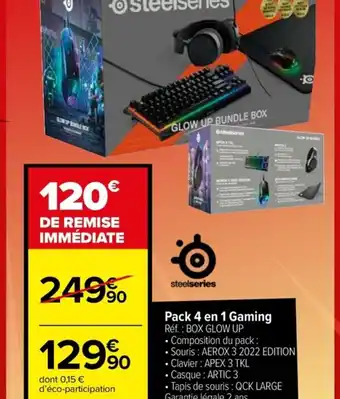 Carrefour Pack 4 en 1 Gaming offre