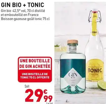 Grand Frais Gin bio + tonic offre