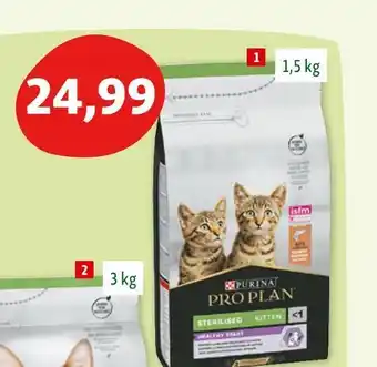 Maxi Zoo Purina croquettes proplan pour chaton stérilisé, saveur saumon offre