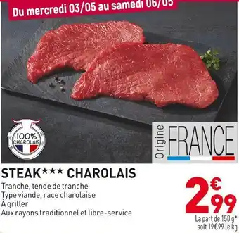 Grand Frais Steak *** charolais offre