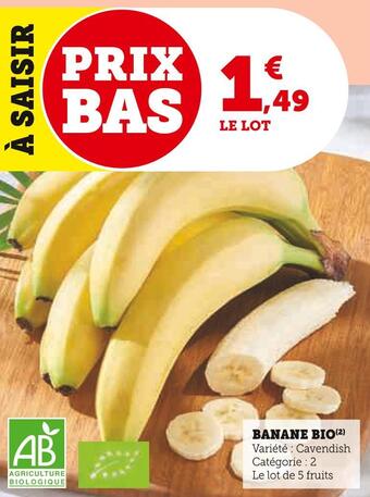 U Express Banane bio offre