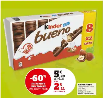 Super U Kinder bueno kinder bueno offre