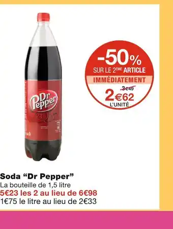 Dr pepper soda