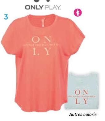 Sport 2000 Only play t-shirt femme offre