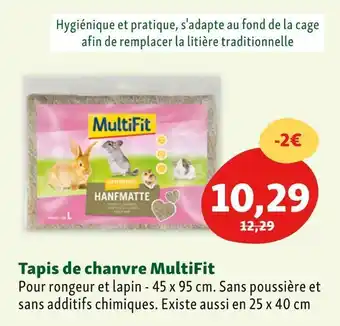 Maxi Zoo Multifit tapis de chanvre offre