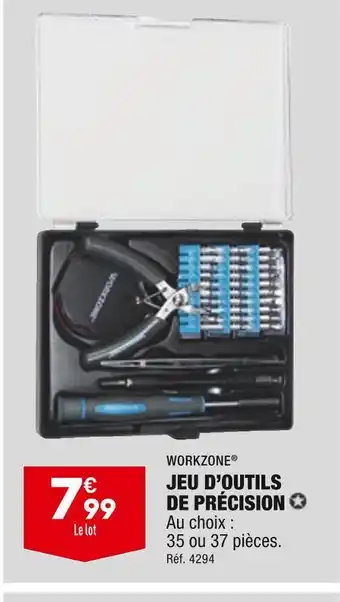 ALDI Workzone jeu d’outils de précision offre