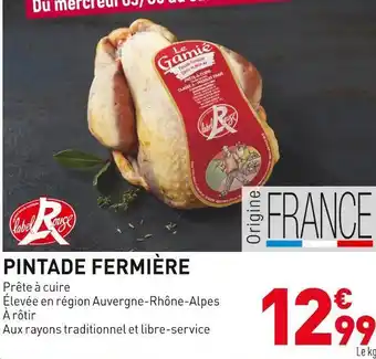 Grand Frais Le gamié pintade fermière offre