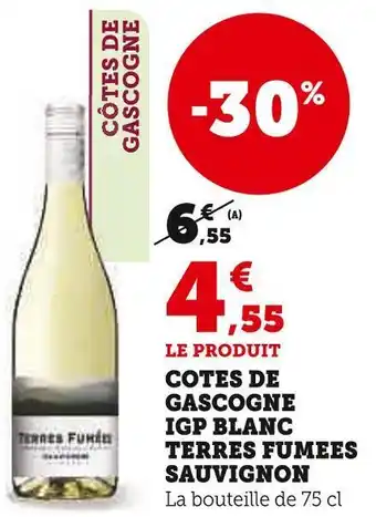U Express Cotes de gascogne igp blanc terres fumees sauvignon offre