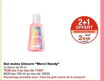 Merci handy gel mains unicorn