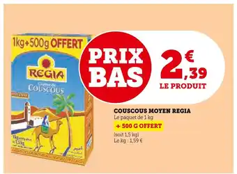 Super U Regia couscous moyen offre