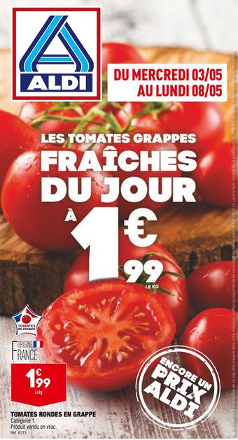 ALDI Tomates rondes en grappe offre