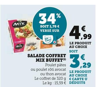 Super U Mix buffet salade coffret offre