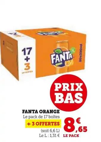 Super U Fanta orange offre