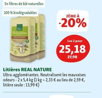 Maxi Zoo Real nature litières offre