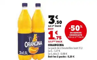 Super U Orangina orangina offre