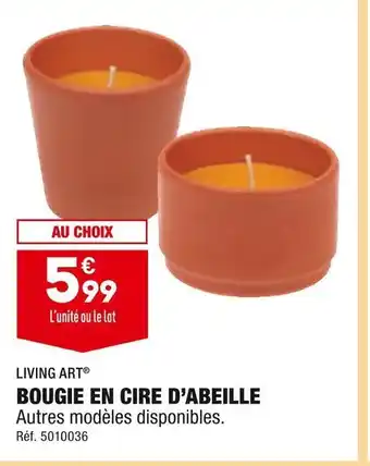 ALDI Living art bougie en cire d’abeille offre