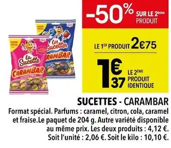 Carambar sucettes