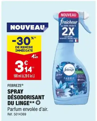 ALDI Febreze spray désodorisant du linge** offre