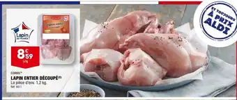 ALDI Lapin entier découpé offre