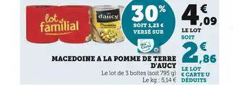 Super U D'aucy macedoine a la pomme de terre offre