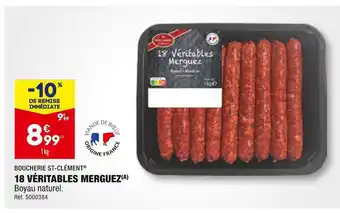 ALDI Boucherie st-clément 18 véritables merguez offre