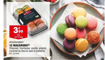 ALDI 12 macarons desserissimes offre