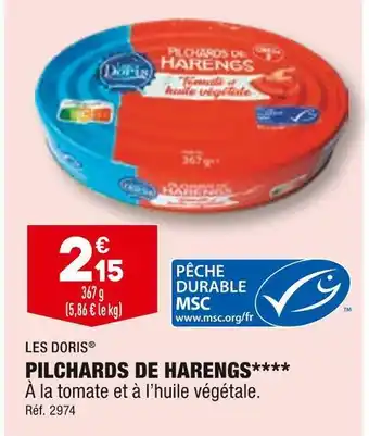 ALDI Les doris pilchards de harengs offre