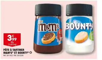 ALDI M&m’s et bounty pâte à tartiner offre