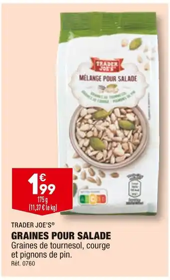 ALDI Trader joe’s graines pour salade offre