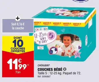 ALDI Couches bébé chérubin offre