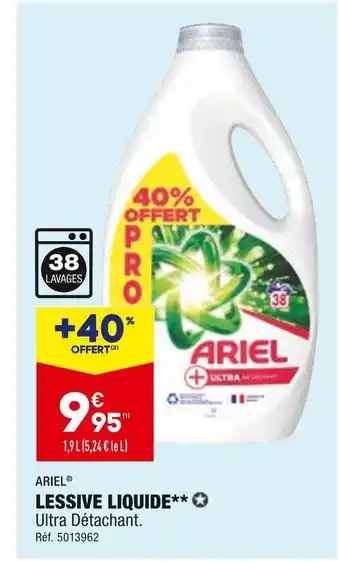 ALDI Ariel lessive liquide offre