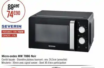 Micro-ondes MW 7886 Noir