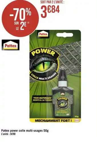 Pattex power colle multi-usages 50g L'unitĂ© : 5âŹ90