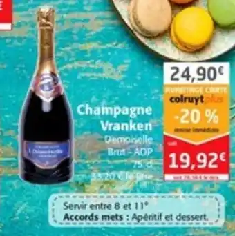 Colruyt Champagne Vranken offre