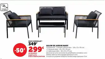 Super U SALON DE JARDIN PASSY offre