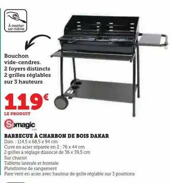 Super U BARBECUE À CHARBON DE BOIS DAKAR offre