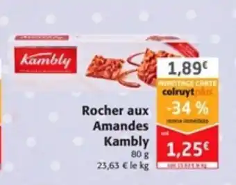 Colruyt Rocher aux Amandes Kambly offre