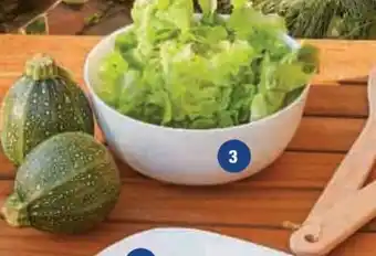 Super U 3 SALADIER "GRANGUSTO" En verre 19 cm offre