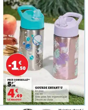 Super U GOURDE ENFANT U offre
