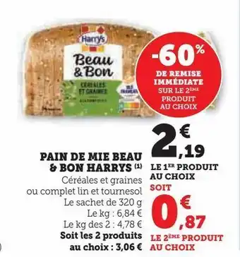 Pain de mie beau & bon harrys