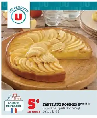 Super U Tarte aux pommes u offre