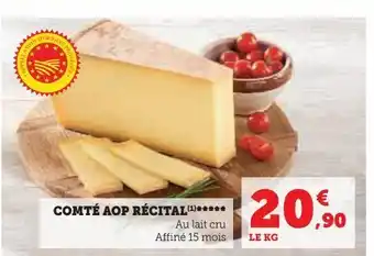 Super U Comte aop recital offre