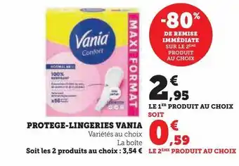 Super U Protege-lingeries vania offre