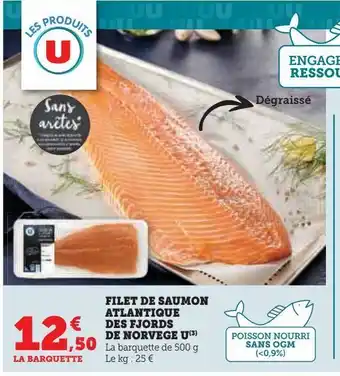 U Express Filets de saumon atlantique des fjords de norvège u offre