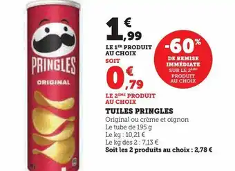 U Express Tuiles pringles offre