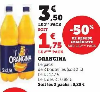 U Express Soda à l'orange orangina offre