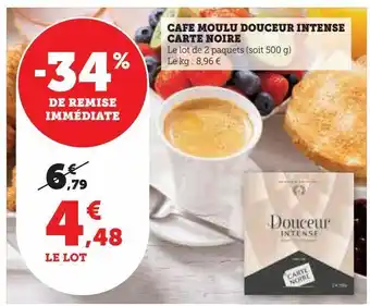 U Express Café moulu douceur intense carte noire offre